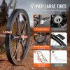 Folding Deer Cart, 500 LBS with 17" Big Rubber Wheel & Ergonomic Handle