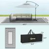 Reversible Outdoor Rug - Waterproof Plastic Straw with Carry Bag, 9' x 18', Black & White