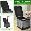 Portable Toilet with Lid, incl. Carry Bag and Trash Bags