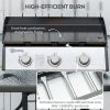 3 Burner Tabletop Portable Gas Grill