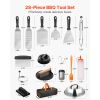 28PCS Flat-Top Griddle Stainless Steel Accessories Kit
