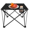 Folding Lightweight Camping Table with Cup Holders with Carry Bag