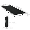 Lightweight Aluminum Camping Cot w/ Strong Support - 330 lbs Load, incl. Carry Bag