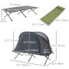 Multifunctional Folding Tent Cot Combo, with Self-Inflating Air Mattress and Carry Bag