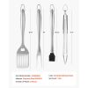 4-piece Grill Tool Set, Heavy Duty Stainless Steel