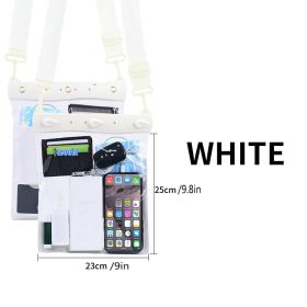Waterproof Shoulder Bag; Crossbody Dry Bag (Color: White)