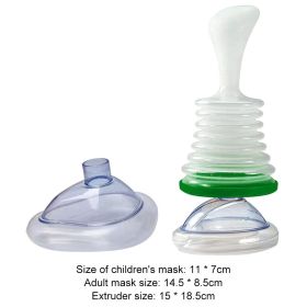 Portable First Aid Choking Device Adults & Children (Color: Green suit, Ships From: China)