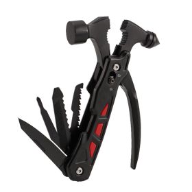 Multitool Survival Life-saving Hammer Escape Tool (Color: Black)