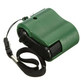 USB Hand Crank Phone Charger - Emergency Generator Charger (Color: Green)