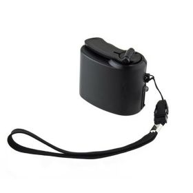 USB Hand Crank Phone Charger - Emergency Generator Charger (Color: Black)
