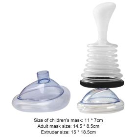 Portable First Aid Choking Device Adults & Children (Color: Black suit, Ships From: China)