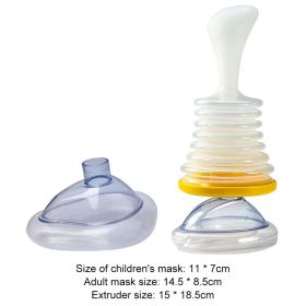 Portable First Aid Choking Device Adults & Children (Color: Yellow suit, Ships From: China)