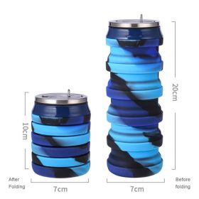 480ml Foldable Silicone Water Cup (Color: 04, Capacity: 480ml)