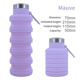 500ml collapsible silica gel sports cup (Color: A03 500ML, Capacity: as shown)