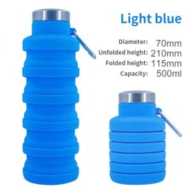 500ml collapsible silica gel sports cup (Color: A06 500ML, Capacity: as shown)