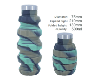 Mini Telescopic Silicone Cup (Color: Green)