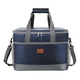 32L Soft Insulated Cooler Bag with Hard Liner (Color: Blue)