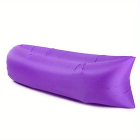 Inflatable Sofa Lounger (Color: Purple)