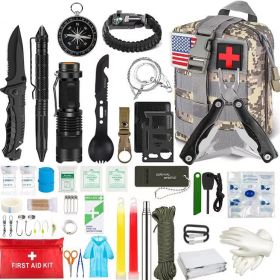 Emergency Multifunctional Survival Kit (Color: ACU, Ships From: China)