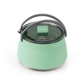 Silicone folding coffee / tea kettle (Color: Silicone cookware-green)