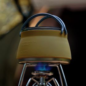 Silicone folding coffee / tea kettle (Color: Silicone cookware-yellow)