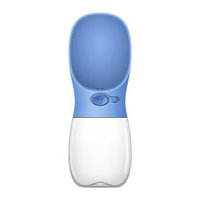 Pet Portable Water Bottle Cup (Color: Sea blue, Style: 350ML)