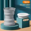 Silicone Folding Water Cup with Lid