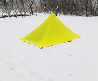 Ultra-Light 1-2 People Camping Tent (Color: Yellow)