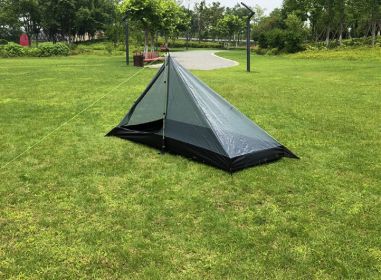 Ultra-Light 1-2 People Camping Tent (Color: Dark Green)