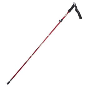 Folding Trekking Walking Sticks (Color: Red, Type: Walking Sticks)