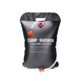 Outdoor Portable Camping Shower Water Bag (Color: Black, Type: Camping Shower)