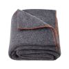 Wool Camping Blanket, Large Warm Stadium Blanket, Waterproof & Windproof, Flame Retardant