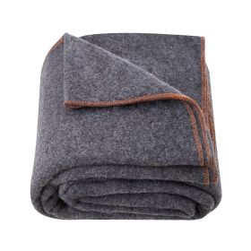 Wool Camping Blanket, Large Warm Stadium Blanket, Waterproof & Windproof, Flame Retardant (Default: Default)