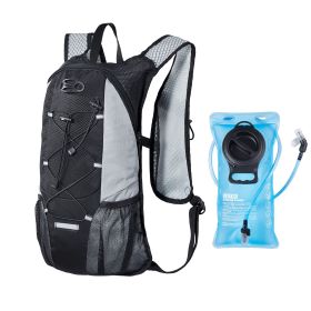 Hydration Backpack with 2L TPU Water Bladder (Color: Black, Type: Lightweight)