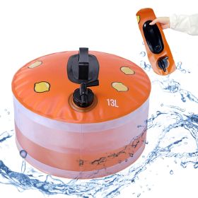 13L Water Bag,Portable Foldable Water Container,Durable And Leak-Proof Water Bucket (Style: 13L lemon style water tank)