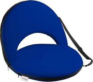 Reclining Stadium Seat - Waterproof, 6-Position Comfort (Color: Royal Blue, size: 21" Wide)