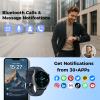 Fitness Tracker Smart Watch Bluetooth Calling Heart Rate Monitor Waterproof 3ATM