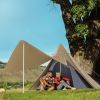 Easy Setup Teepee-style Camping Tent with Porch: 2-3 Person
