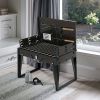 All-Terrain Folding Grill - Windproof Durable Design with 3 Height Adjustments