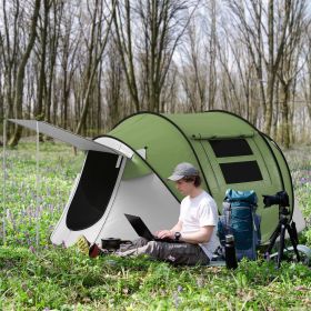 2-3 person Pop Up Tent with porch, incl. Carry Bag, 3000mm Waterproof (Color: General)