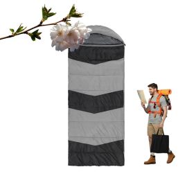 Lightweight Sleeping Bag with USB Powered Heating Pads (Color: Gray & Black, Type: Sleeping Pad)