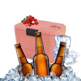 Portable Cooler Hard Shell Ice Chest (Color: Pink, Type: Coolers)