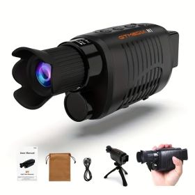 Professional Night Vision Monocular - 1000m Long-Range Infrared with 32GB Storage, Includes Tripod & Carrying Bag (Model: GTM-N1)