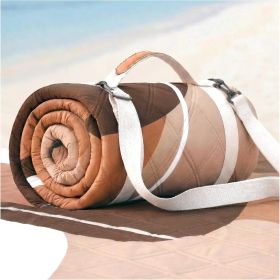 Waterproof Picnic Blanket Extra Large (size: Abstract Brown   80''*80'')