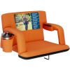 Reclining Stadium Seat - Waterproof Foldable Camping Chair with Extra Thick Padding and Wide Back Support