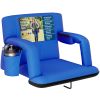 Reclining Stadium Seat - Waterproof Foldable Camping Chair with Extra Thick Padding and Wide Back Support