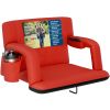 Reclining Stadium Seat - Waterproof Foldable Camping Chair with Extra Thick Padding and Wide Back Support