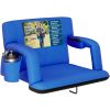 Reclining Stadium Seat - Waterproof Foldable Camping Chair with Extra Thick Padding and Wide Back Support