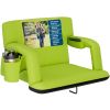 Reclining Stadium Seat - Waterproof Foldable Camping Chair with Extra Thick Padding and Wide Back Support