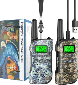 Walkie Talkies for Kids Rechargeable 2 Pack Long Range 2-Way Radios (Color: Adventure Scout)